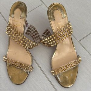Christian Louboutin Gold Heels
